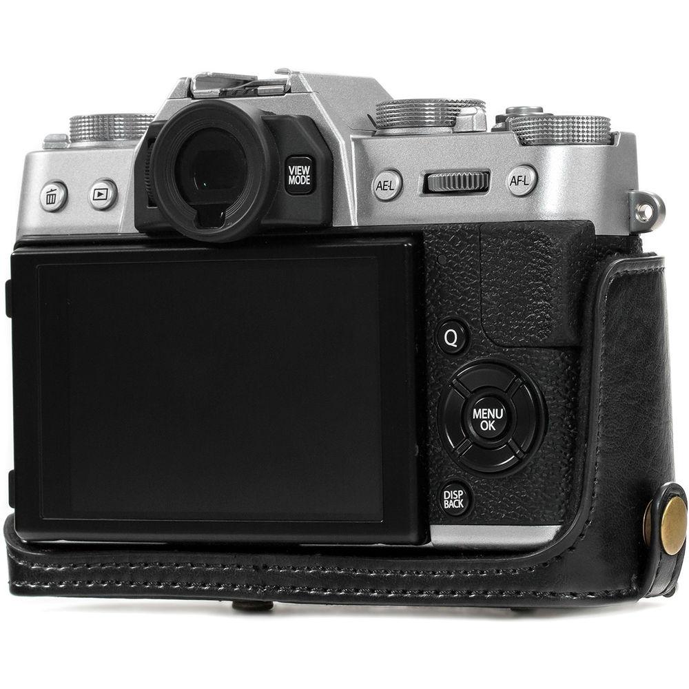 MegaGear Ever Ready PU Leather Case & Strap for Fujifilm X-T10 T20 with 16-50 18-55mm