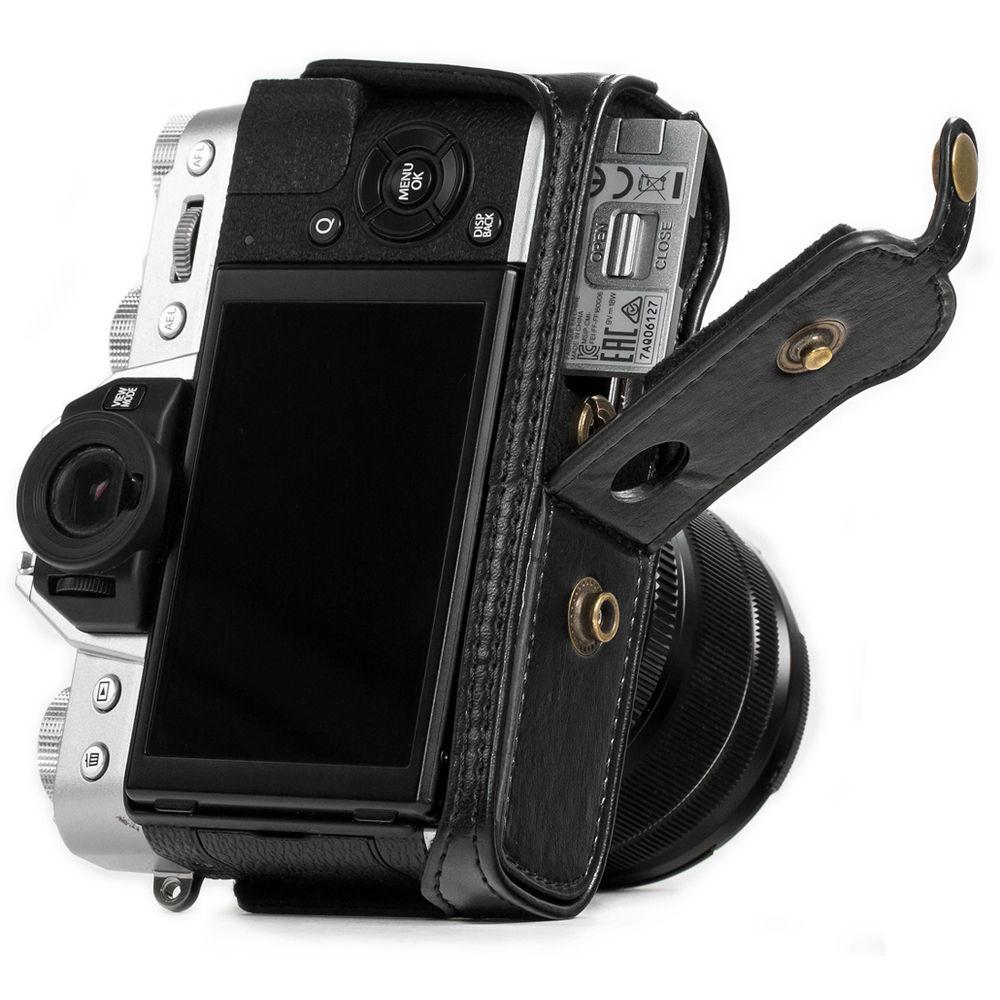 MegaGear Ever Ready PU Leather Case & Strap for Fujifilm X-T10 T20 with 16-50 18-55mm