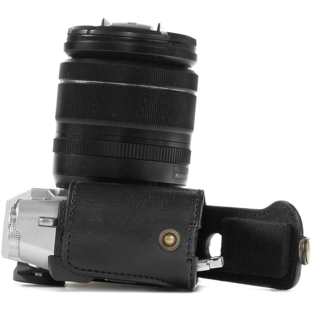 MegaGear Ever Ready PU Leather Case & Strap for Fujifilm X-T10 T20 with 16-50 18-55mm