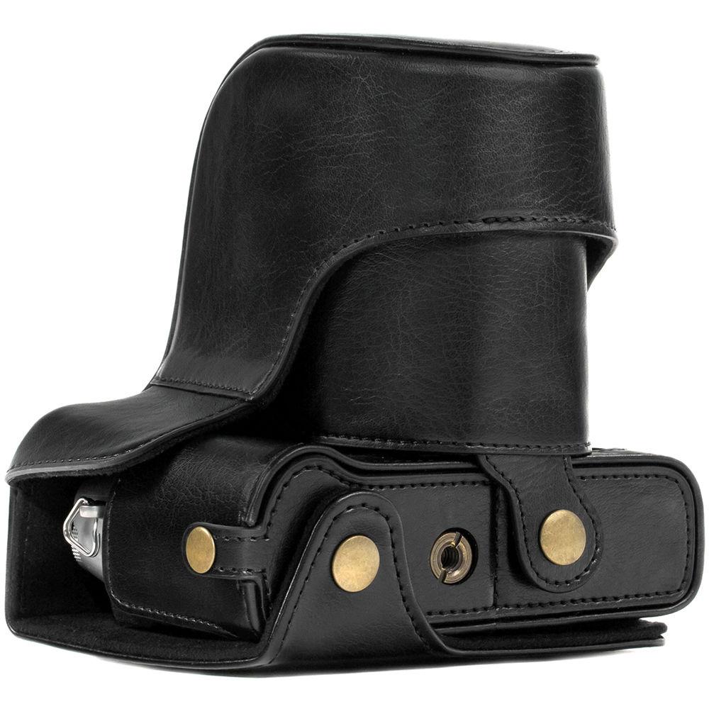 MegaGear Ever Ready PU Leather Case & Strap for Fujifilm X-T10 T20 with 16-50 18-55mm