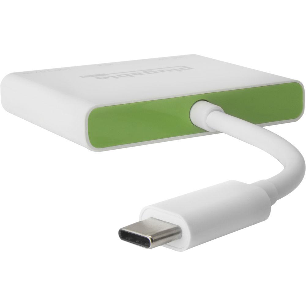 Plugable USB 3.1 Gen 2 Type-C Mini Dock with HDMI, USB 3.0 & Pass-Through Charging