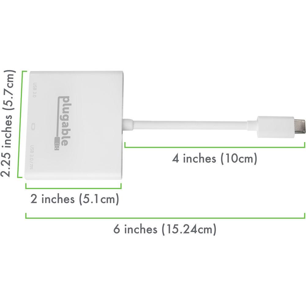 Plugable USB 3.1 Gen 2 Type-C Mini Dock with HDMI, USB 3.0 & Pass-Through Charging, Plugable, USB, 3.1, Gen, 2, Type-C, Mini, Dock, with, HDMI, USB, 3.0, &, Pass-Through, Charging