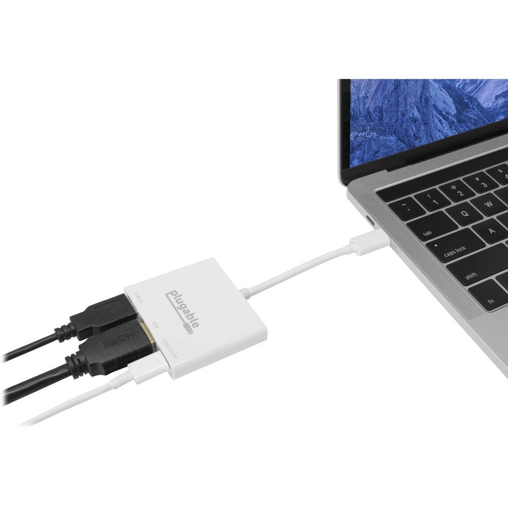 Plugable USB 3.1 Gen 2 Type-C Mini Dock with HDMI, USB 3.0 & Pass-Through Charging