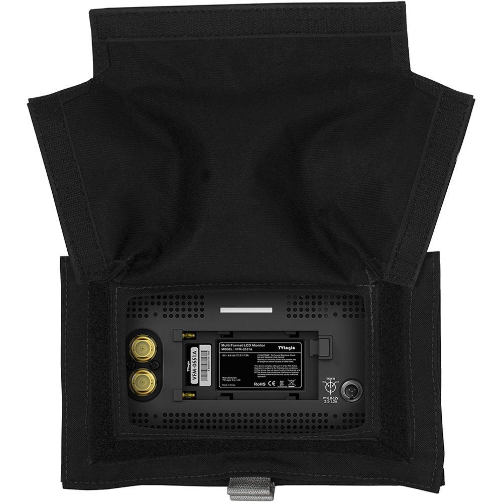 Porta Brace Custom-Fit Case and Sunshade for TVLogic VFM-055A Monitor