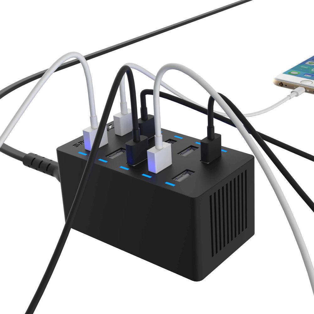 Sabrent 10-Port USB Charging Station 12A 60W