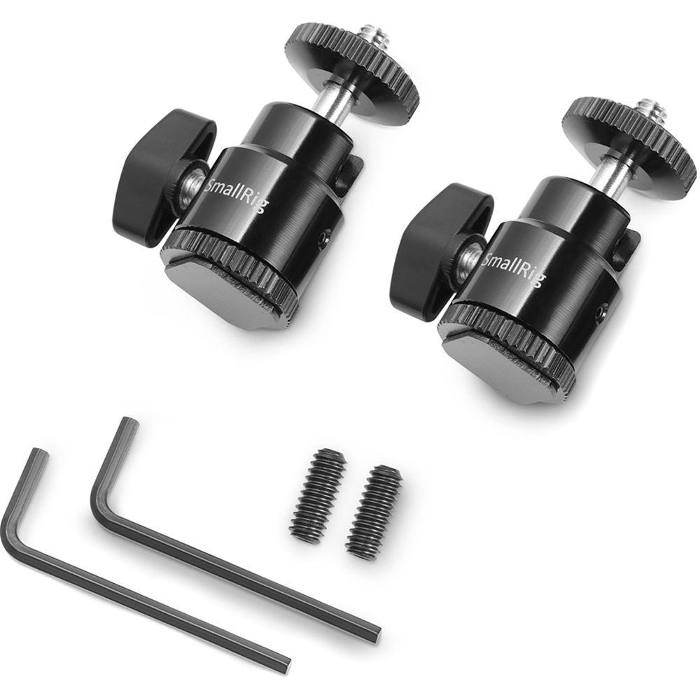 SmallRig 1 4" Camera Hot Shoe Mount with Additional 1 4" Screw Ball Heads