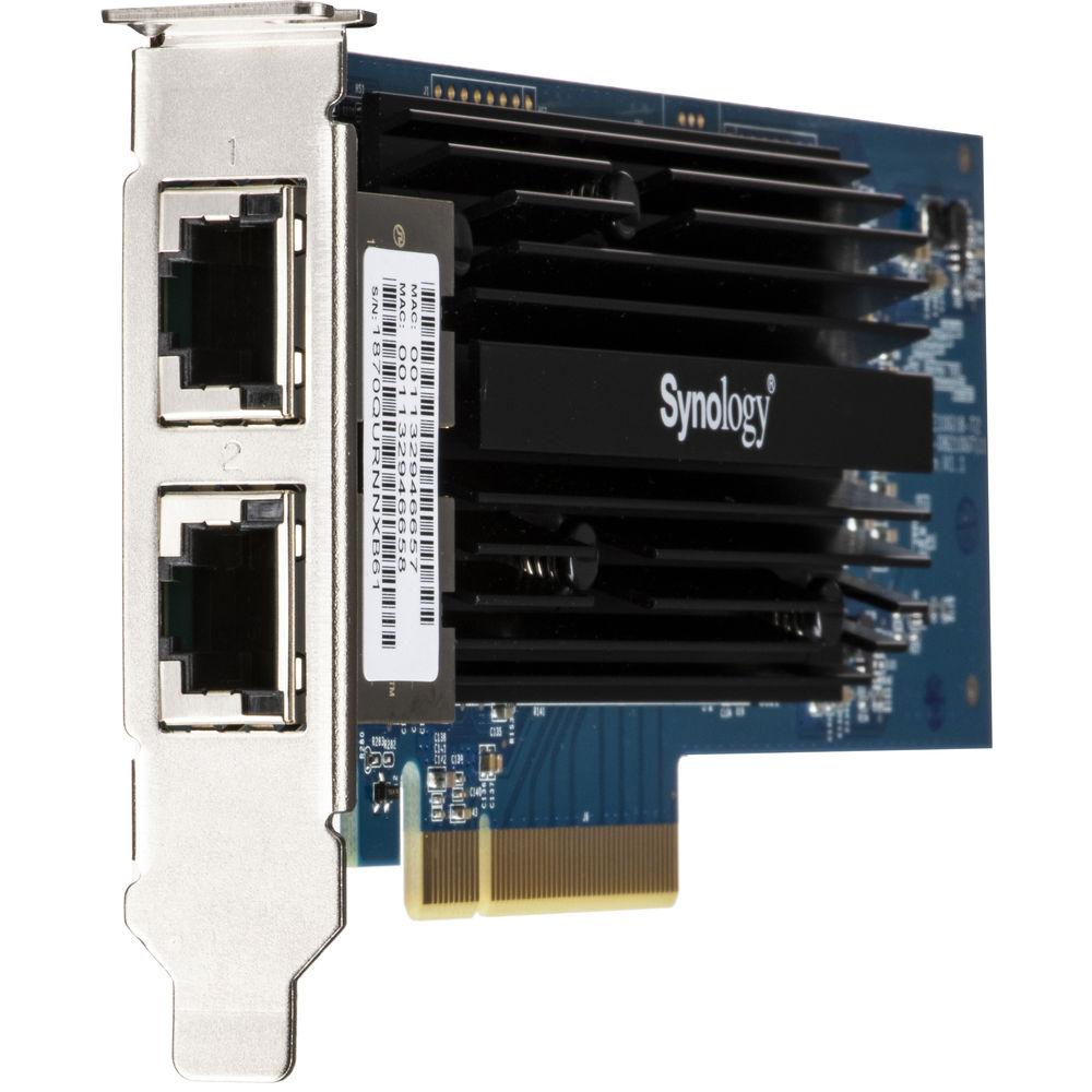 Synology E10G18-T2 Dual-Port 10 Gb s PCIe Expansion Card, Synology, E10G18-T2, Dual-Port, 10, Gb, s, PCIe, Expansion, Card
