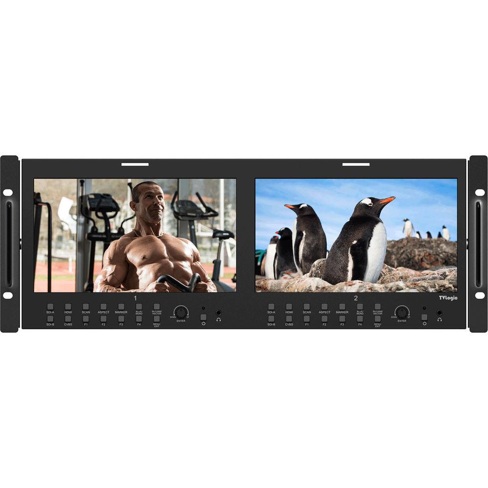 TVLogic RKM-290A Dual 9" HD SD Multichannel LCD Rack Monitor