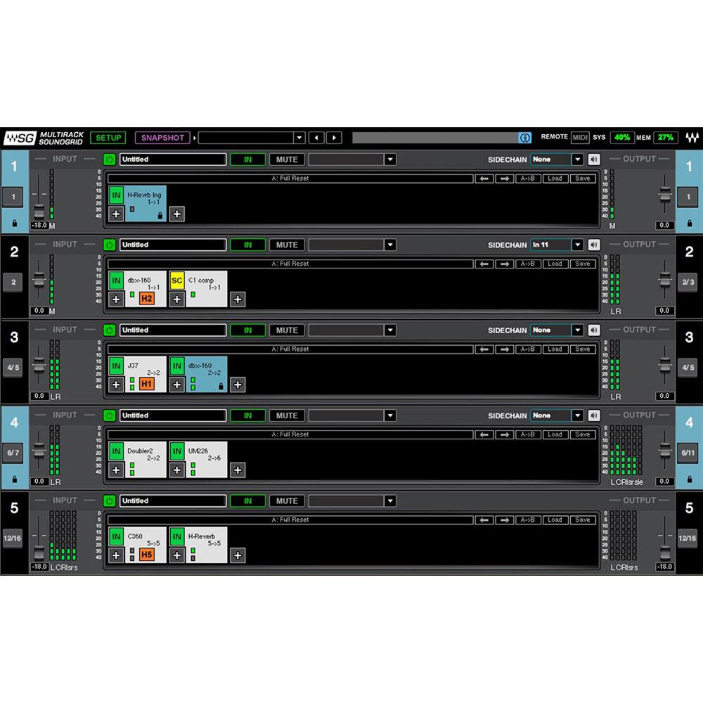 Waves Impact Server Combo - SoundGrid Server, Multirack Software, and Plug-In Bundle