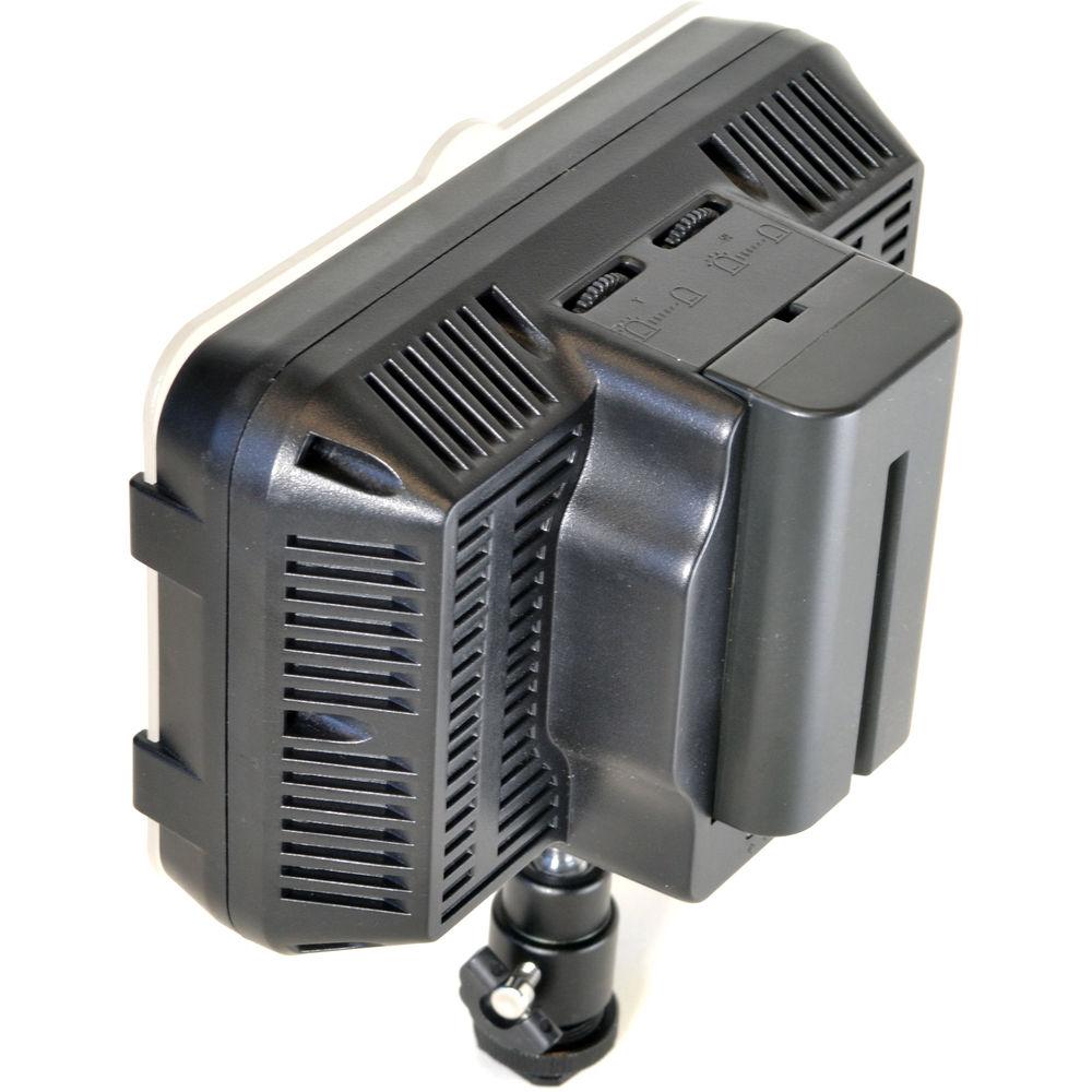 Bescor XT160 Bi-Color LED On-Camera 1-Light Kit with Stands and Battery