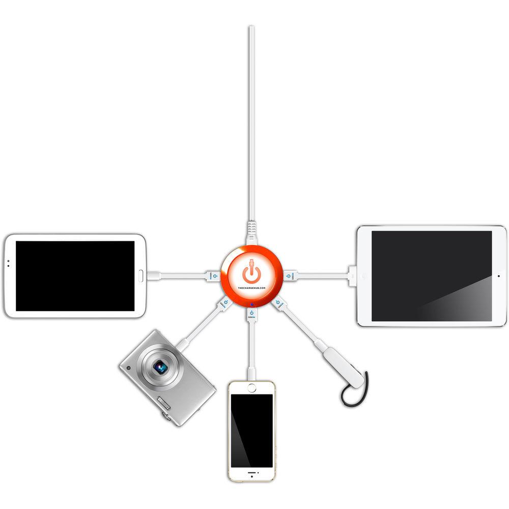 ChargeHub X5 5-Port Round USB Charging Station, ChargeHub, X5, 5-Port, Round, USB, Charging, Station