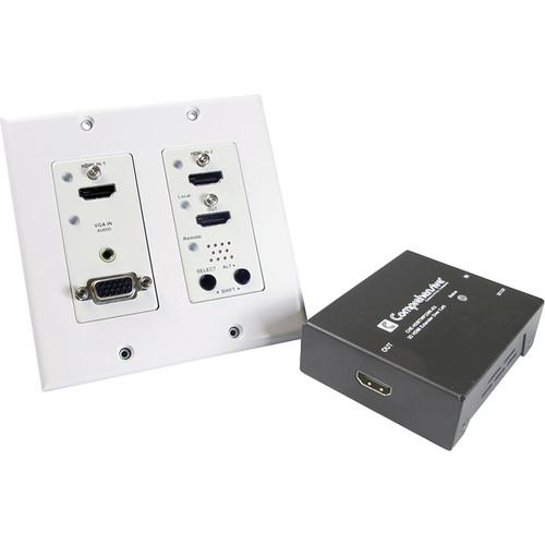 Comprehensive 4K HDBaseT Wall Plate Extender with HDMI & VGA Audio