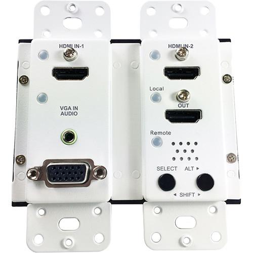 Comprehensive 4K HDBaseT Wall Plate Extender with HDMI & VGA Audio