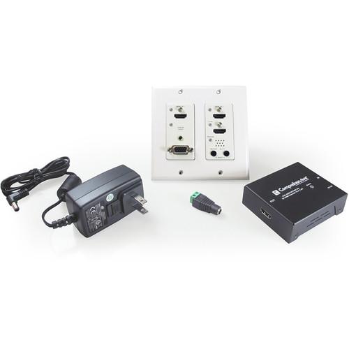 Comprehensive 4K HDBaseT Wall Plate Extender with HDMI & VGA Audio