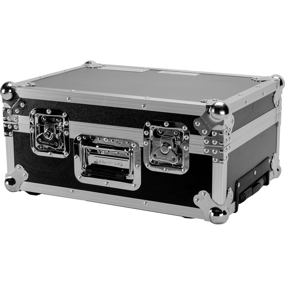 DeeJay LED Deluxe CD Case with Wheels for 100 Jewel Case CD