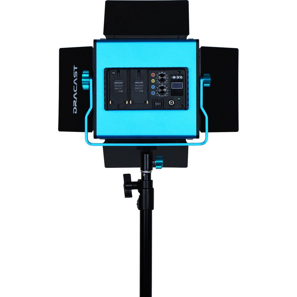 Dracast S-Series LED500 Plus Bi-Color LED 2-Light Kit with V-Mount Battery Plates