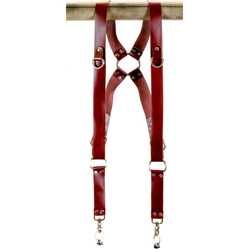 Funk Plus Latigo Leather Ring Back Harness with 1.5" Wide Straps and D-Rings