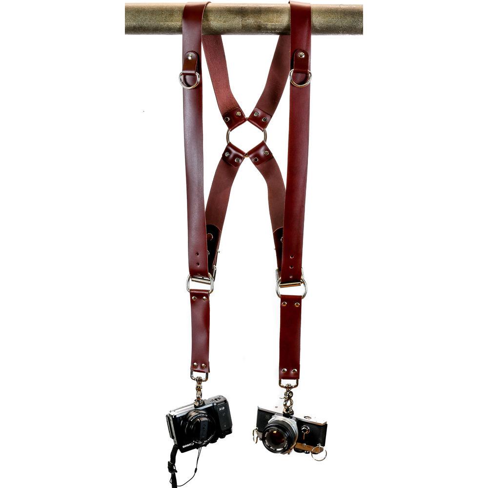 Funk Plus Latigo Leather Ring Back Harness with 1.5" Wide Straps and D-Rings