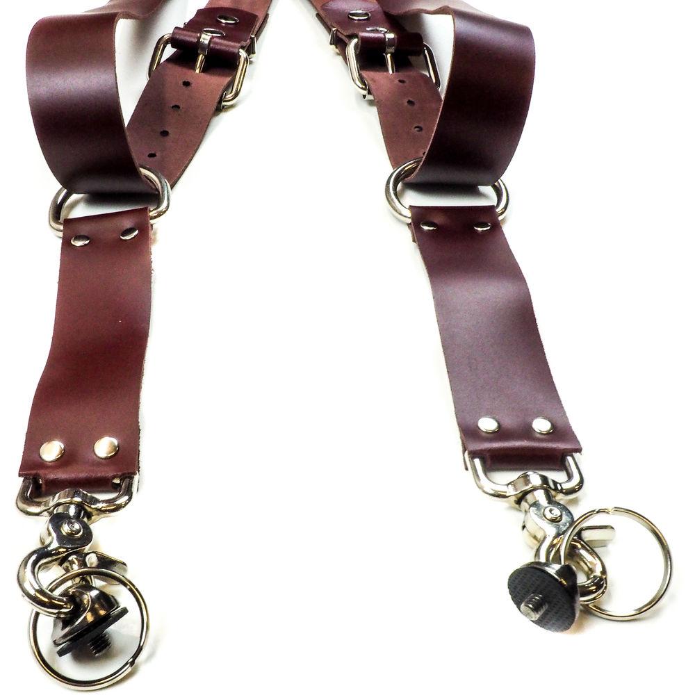 Funk Plus Latigo Leather Ring Back Harness with 1.5" Wide Straps and D-Rings
