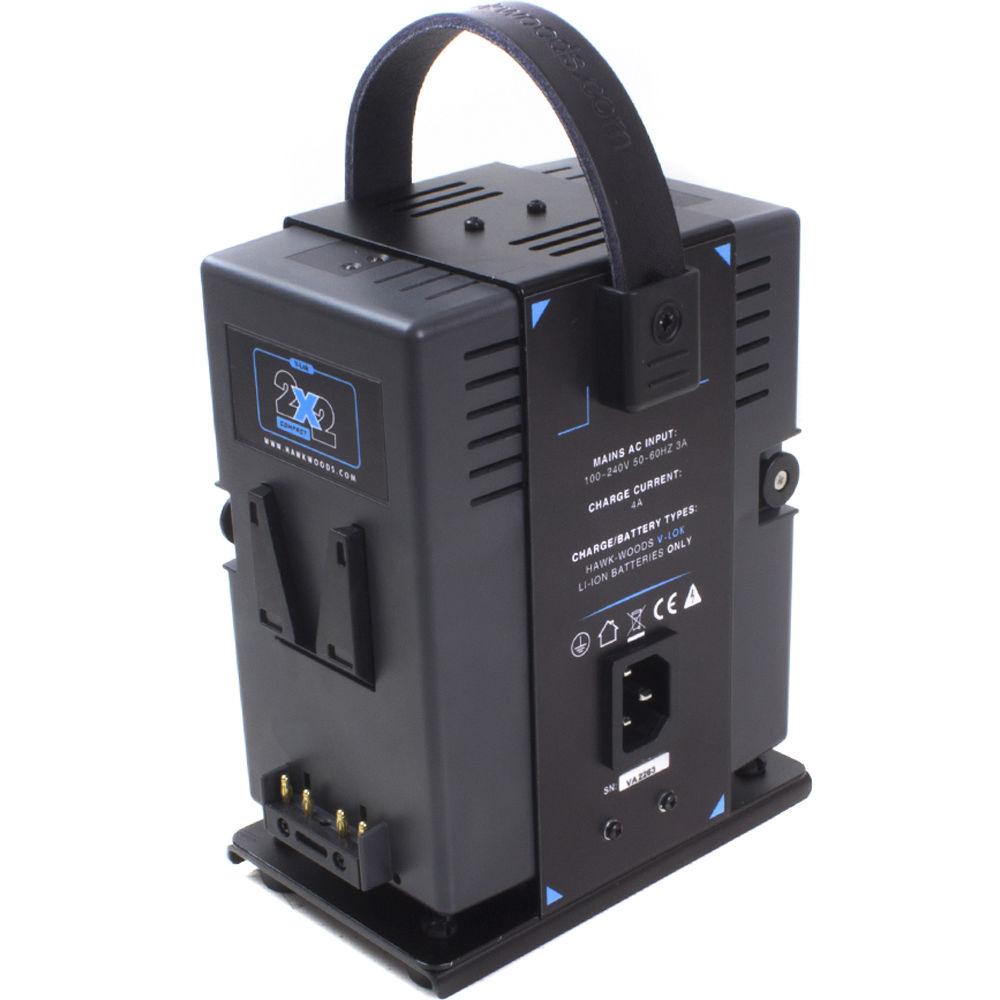 Hawk-Woods 2-Channel Simultaneous Ultra-Fast Charger for V-Lok Batteries