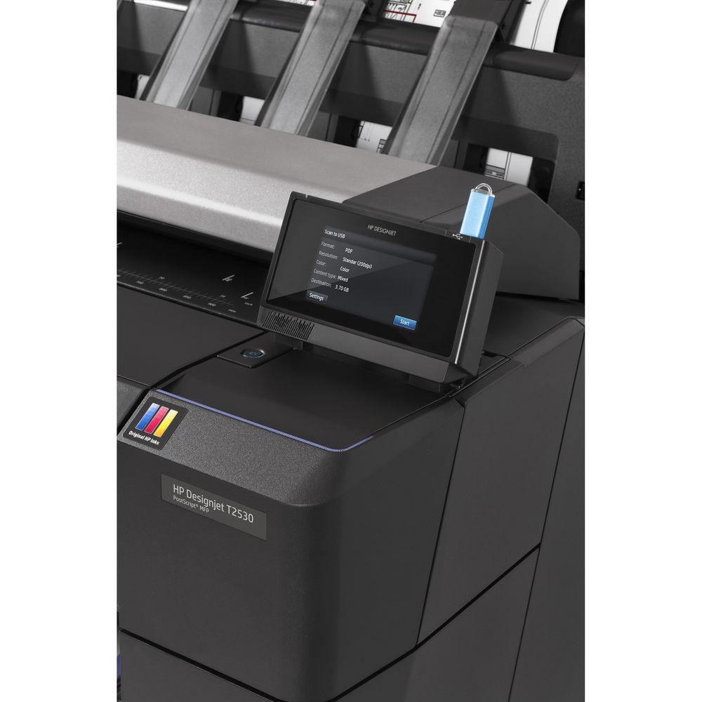 HP DesignJet T2530 36" PostScript Multifunction Printer with Encrypted Hard Disk