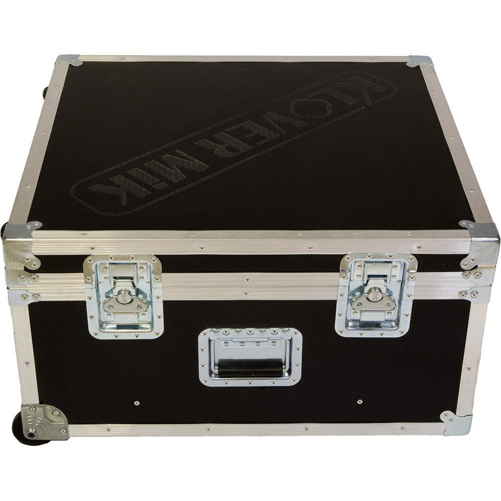 Klover Road Case for Two KM-26 Parabolic Microphones with Handle and Wheels