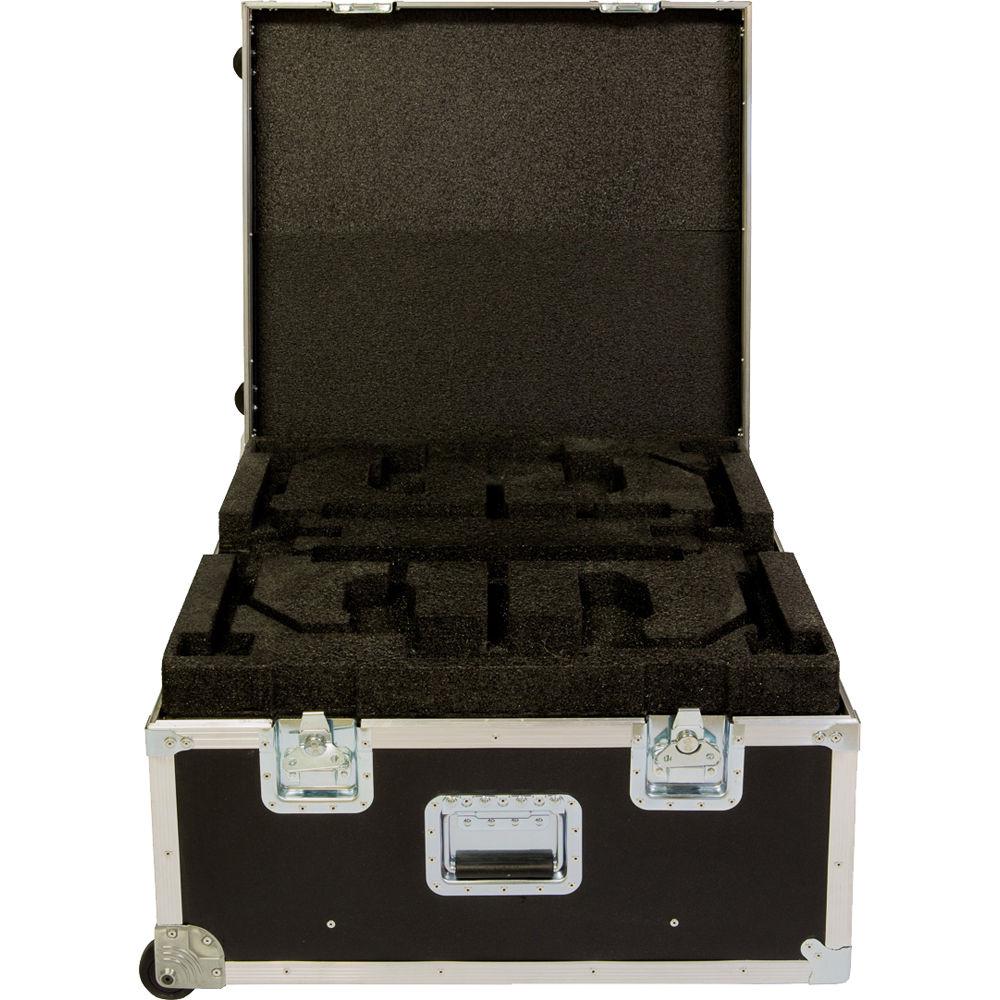 Klover Road Case for Two KM-26 Parabolic Microphones with Handle and Wheels