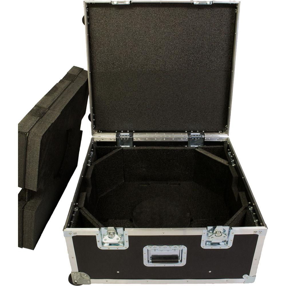 Klover Road Case for Two KM-26 Parabolic Microphones with Handle and Wheels