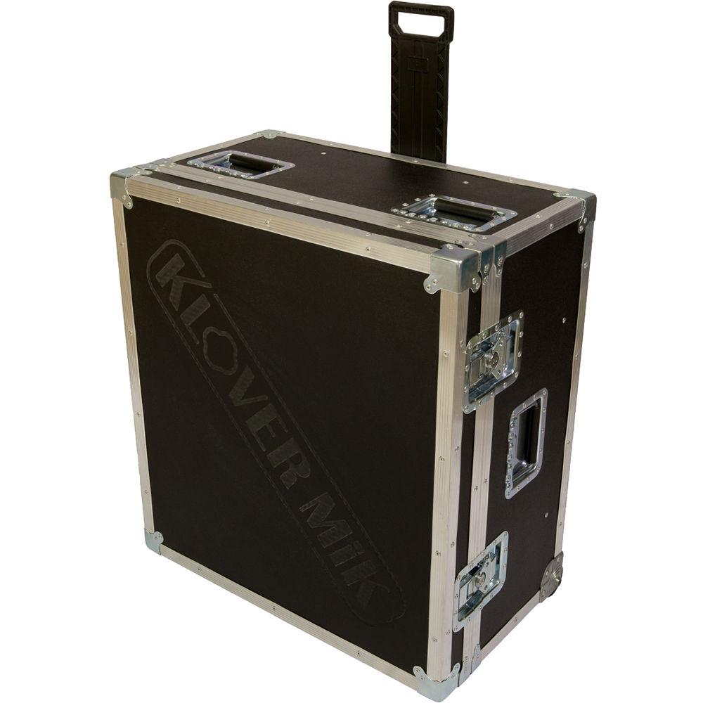 Klover Road Case for Two KM-26 Parabolic Microphones with Handle and Wheels