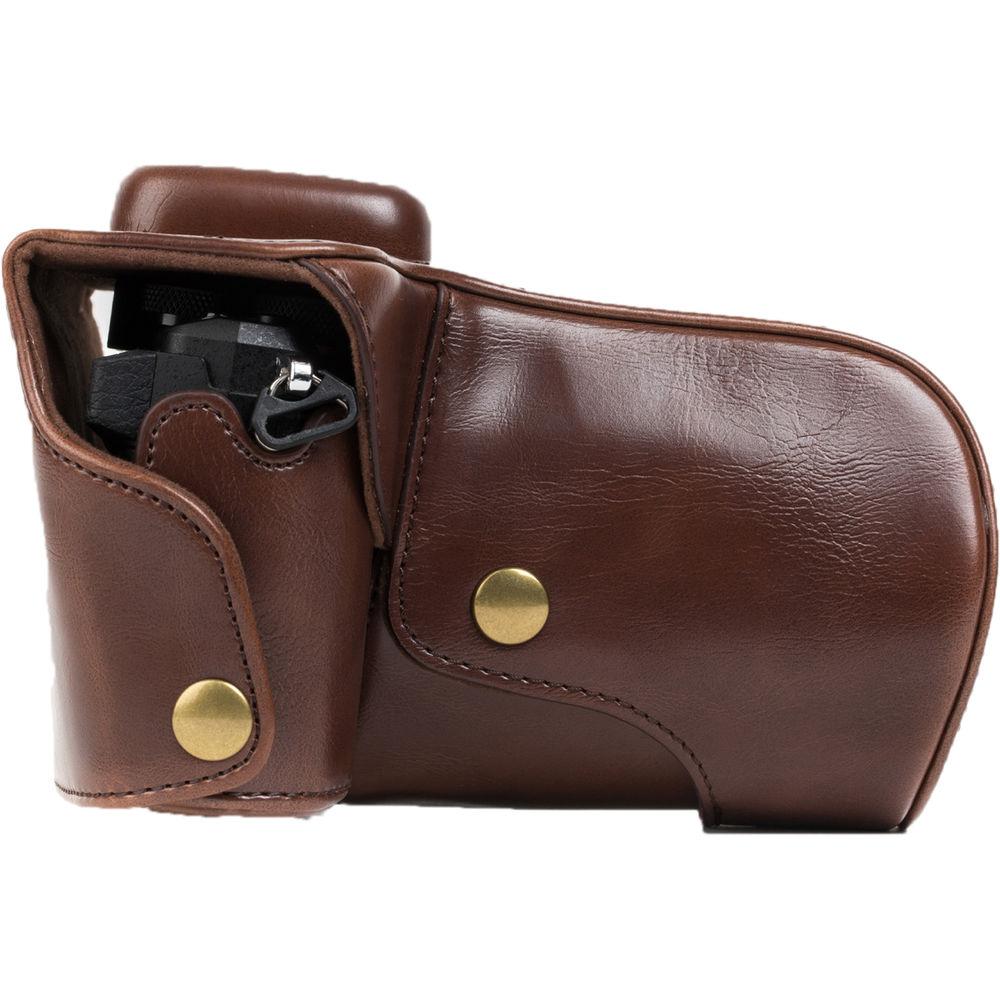 MegaGear Ever Ready PU Leather Case for Olympus OM-D E-M5 with 12-50 or 14-42mm