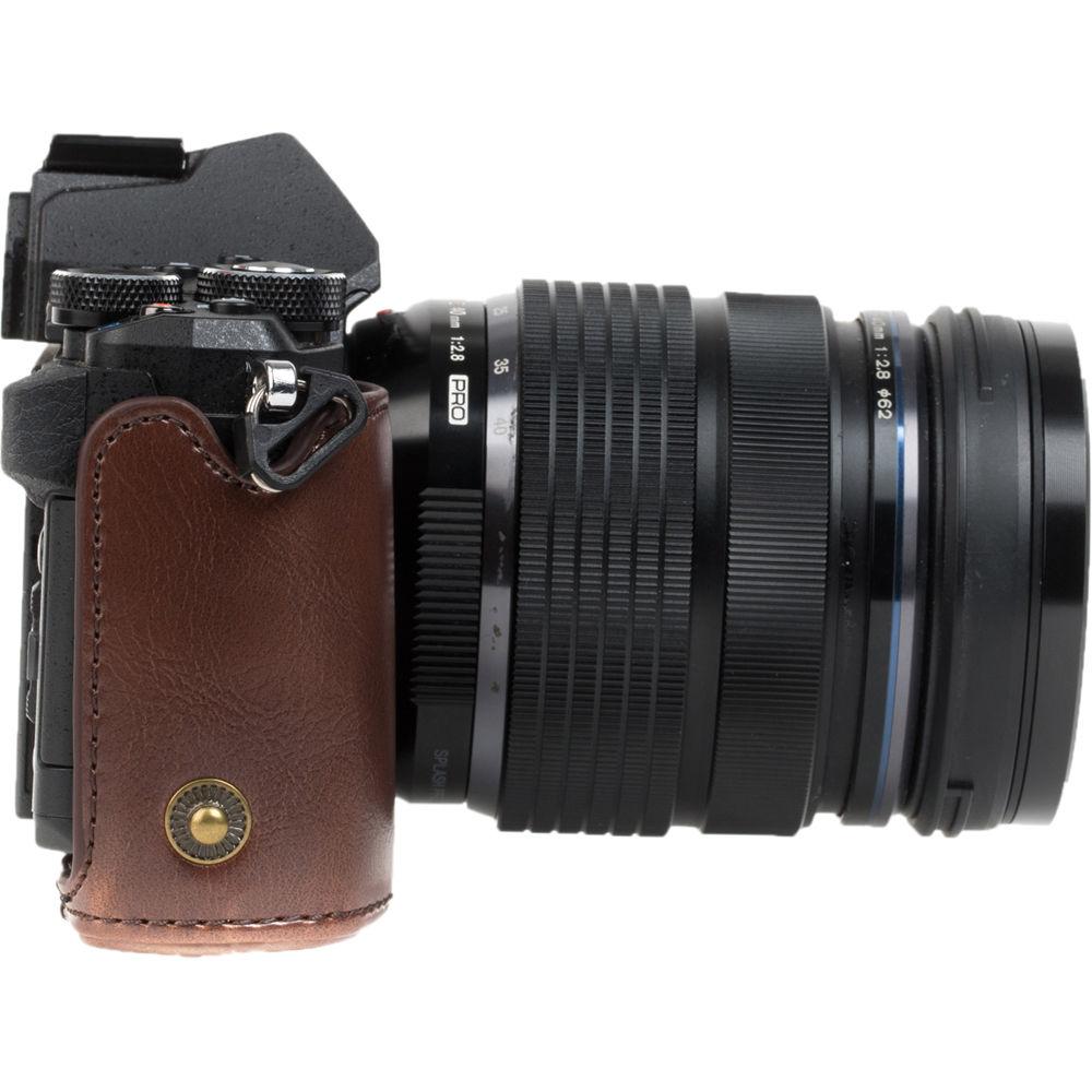 MegaGear Ever Ready PU Leather Case for Olympus OM-D E-M5 with 12-50 or 14-42mm