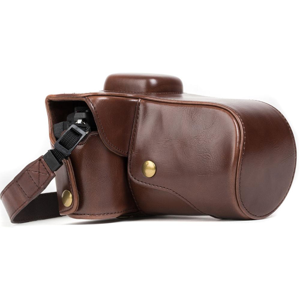 MegaGear Ever Ready PU Leather Case for Olympus OM-D E-M5 with 12-50 or 14-42mm
