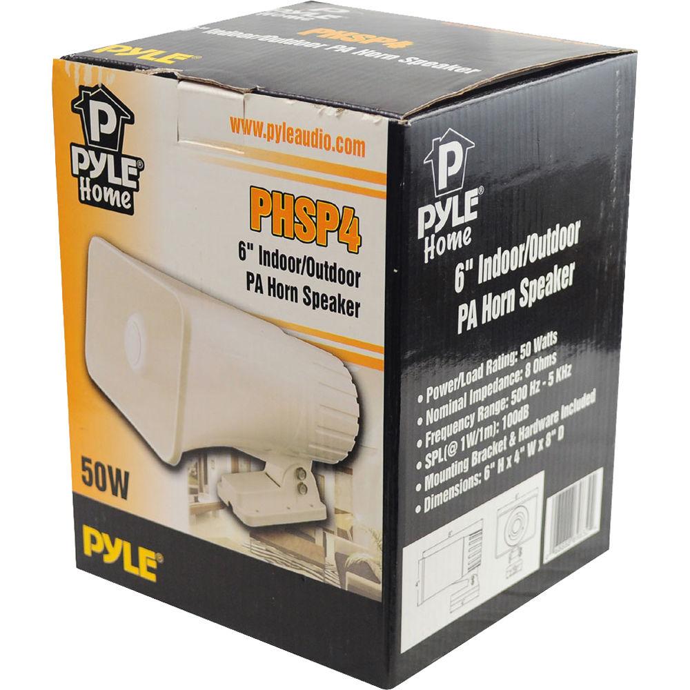Pyle Pro 6" Indoor Outdoor 50W PA Horn Speaker