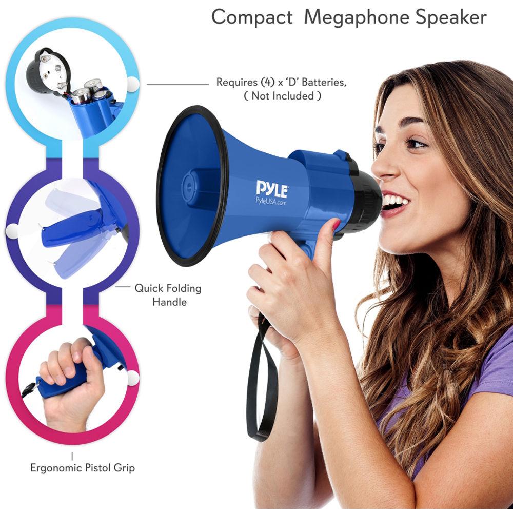 Pyle Pro PMP31BL 30W Megaphone with Siren