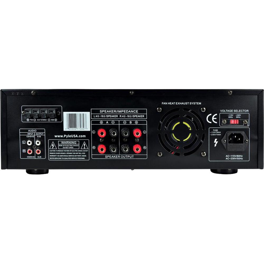 Pyle Pro PT272AUBT Stereo Receiver with Bluetooth