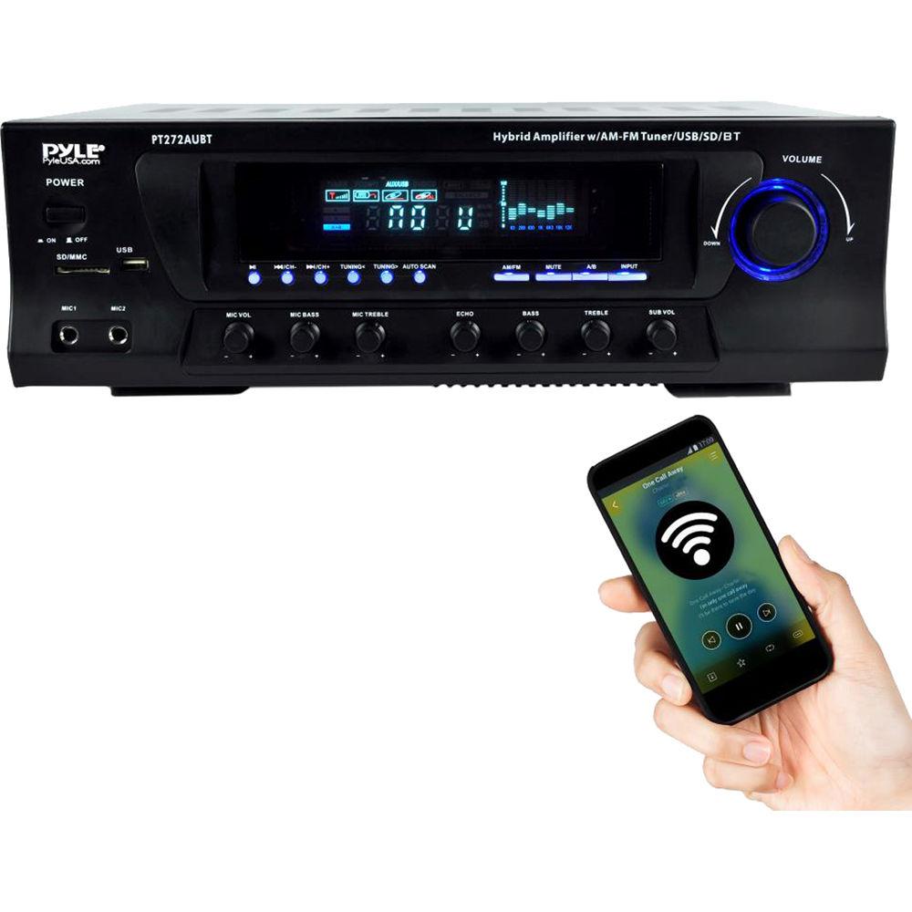 Pyle Pro PT272AUBT Stereo Receiver with Bluetooth, Pyle, Pro, PT272AUBT, Stereo, Receiver, with, Bluetooth