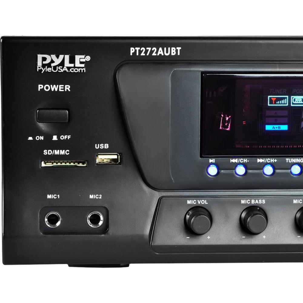 Pyle Pro PT272AUBT Stereo Receiver with Bluetooth, Pyle, Pro, PT272AUBT, Stereo, Receiver, with, Bluetooth