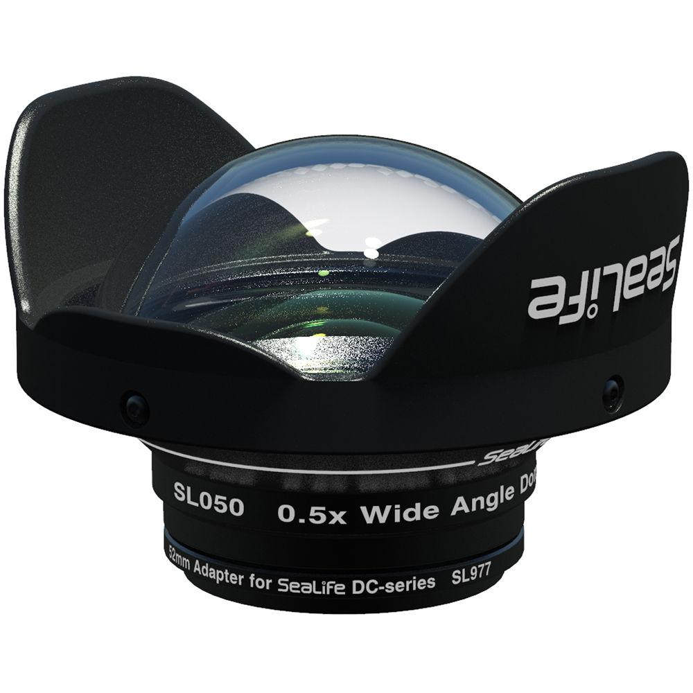 SeaLife 0.5x Wide-Angle Dome Lens with 52mm Adapter for DC-Series Cameras, SeaLife, 0.5x, Wide-Angle, Dome, Lens, with, 52mm, Adapter, DC-Series, Cameras