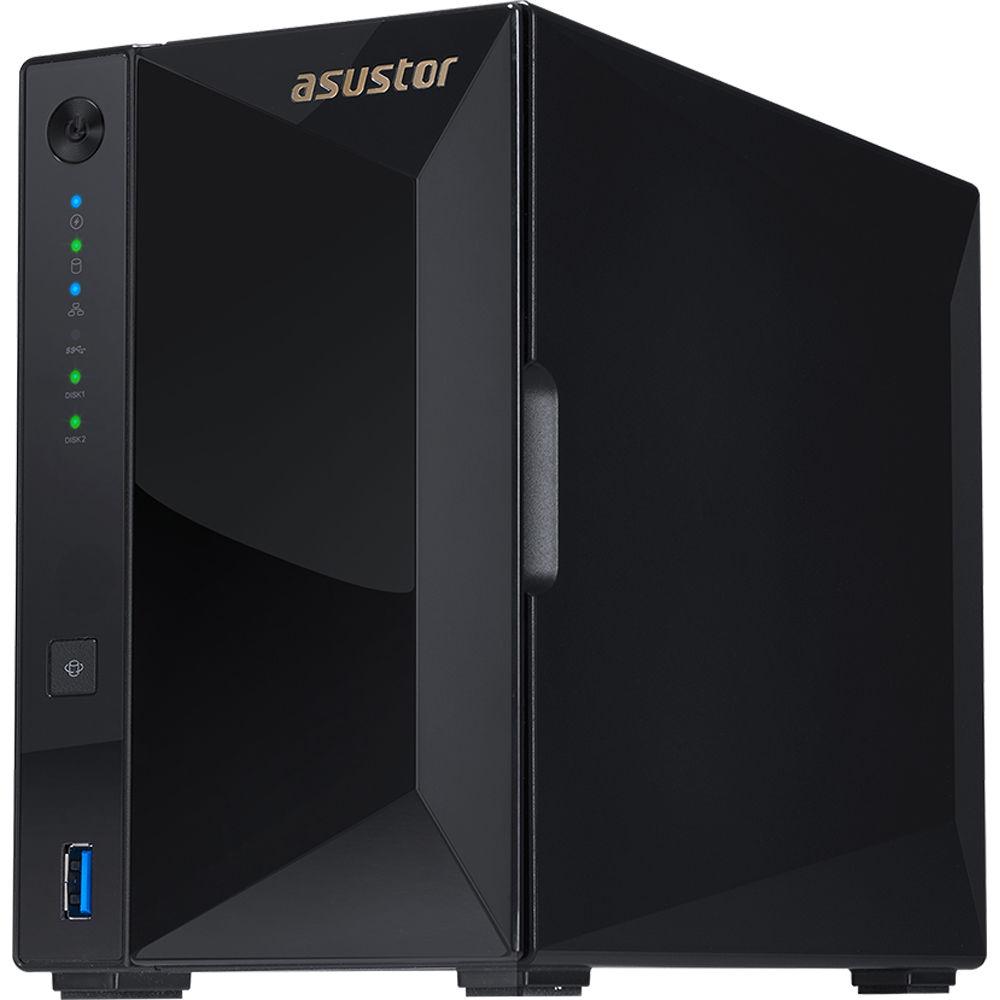 Asustor Marvell Armada A7020 2-Bay Nas Dual-Core Gbe Hardware Encryption Enclosure