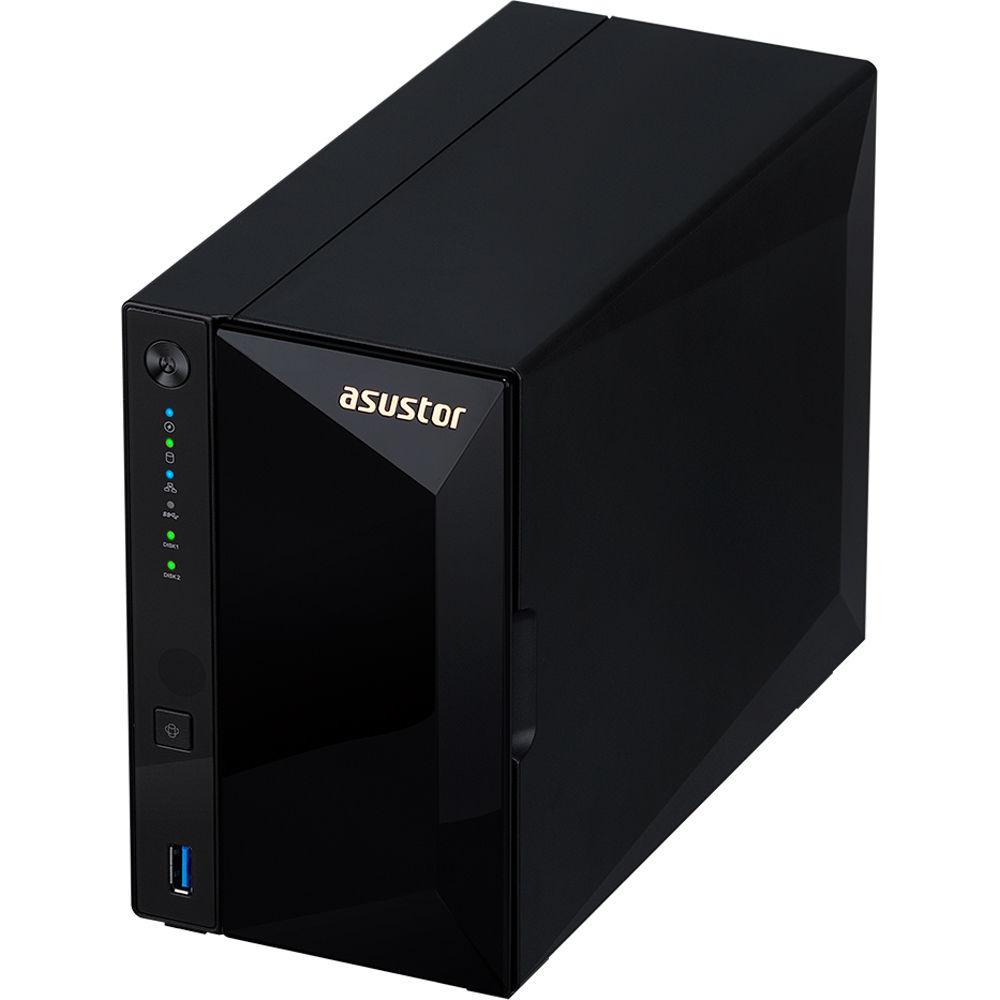 Asustor Marvell Armada A7020 2-Bay Nas Dual-Core Gbe Hardware Encryption Enclosure