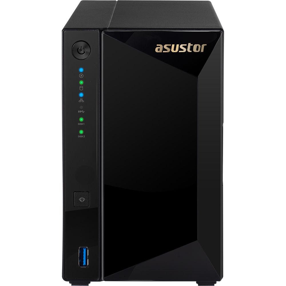 Asustor Marvell Armada A7020 2-Bay Nas Dual-Core Gbe Hardware Encryption Enclosure