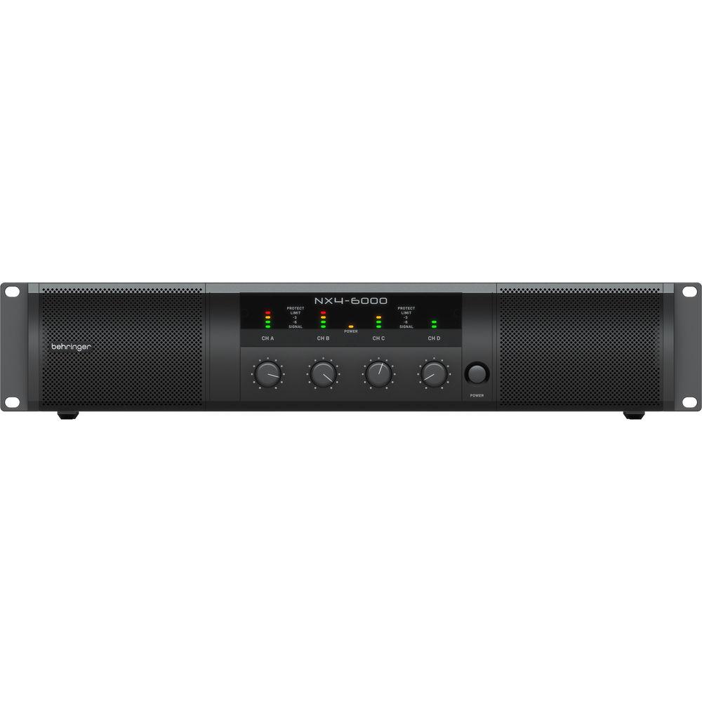 Behringer NX4-6000 Lightweight 4-Channel 6000W Class-D Power Amplifier