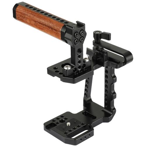 CAMVATE Cage Kit With Wood Top Handle And Mobile Hard Disk T5 Clamp For Bmpcc 4K