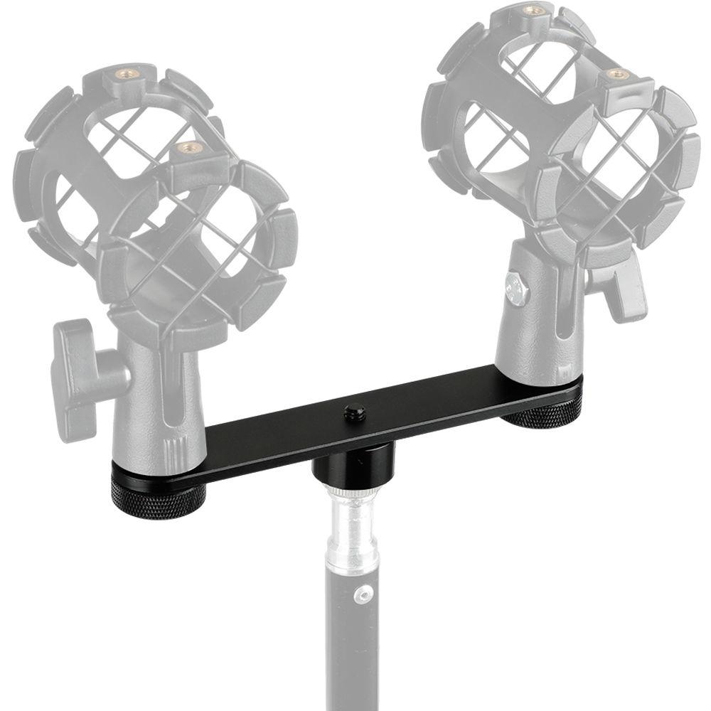 CAMVATE Dual Microphone Mounts Bracket With 5 8"-27 Threads