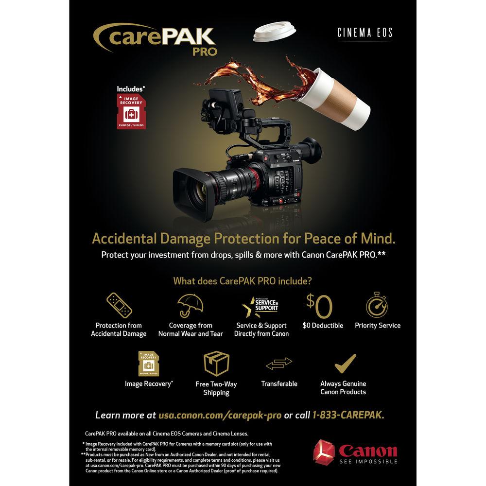 Canon CarePAK Pro for EOS Cinema Cameras