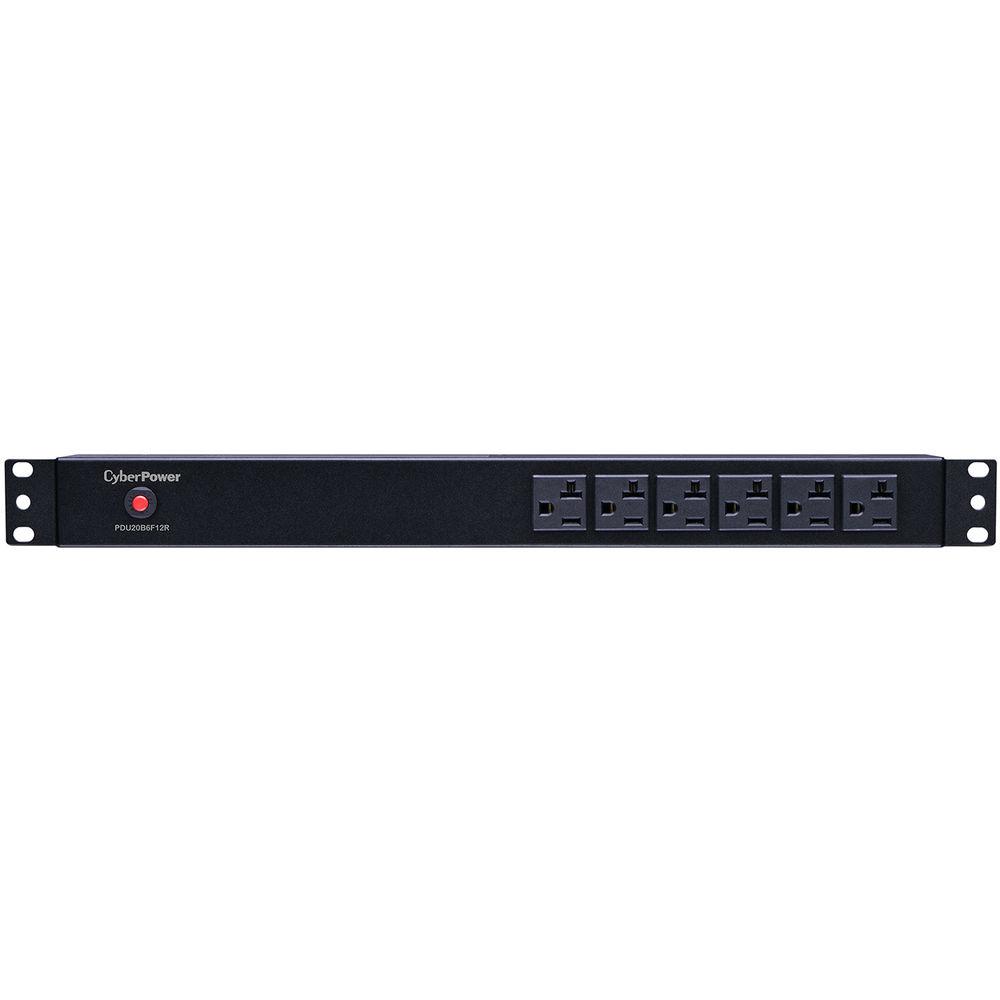 CyberPower PDU 16A 100-125V 50 60Hz Nema 5-20P Plug,18-Out 5-20R, Rackmount 1U,15