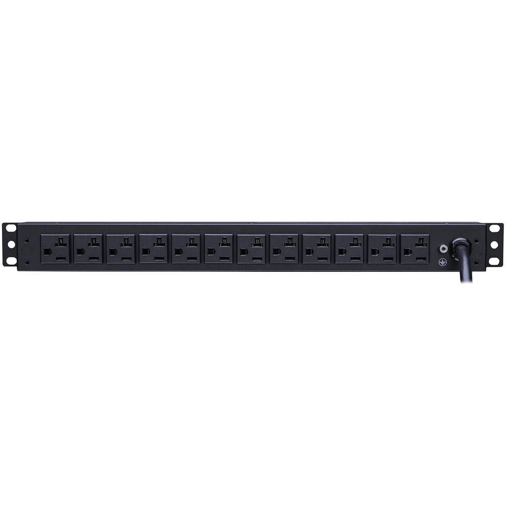CyberPower PDU 16A 100-125V 50 60Hz Nema 5-20P Plug,18-Out 5-20R, Rackmount 1U,15