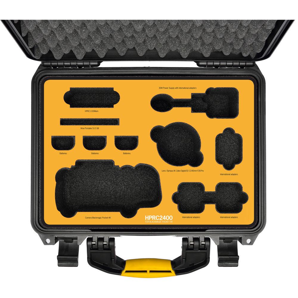 HPRC PKT2400-01 Case for Blackmagic Pocket 4K Camera