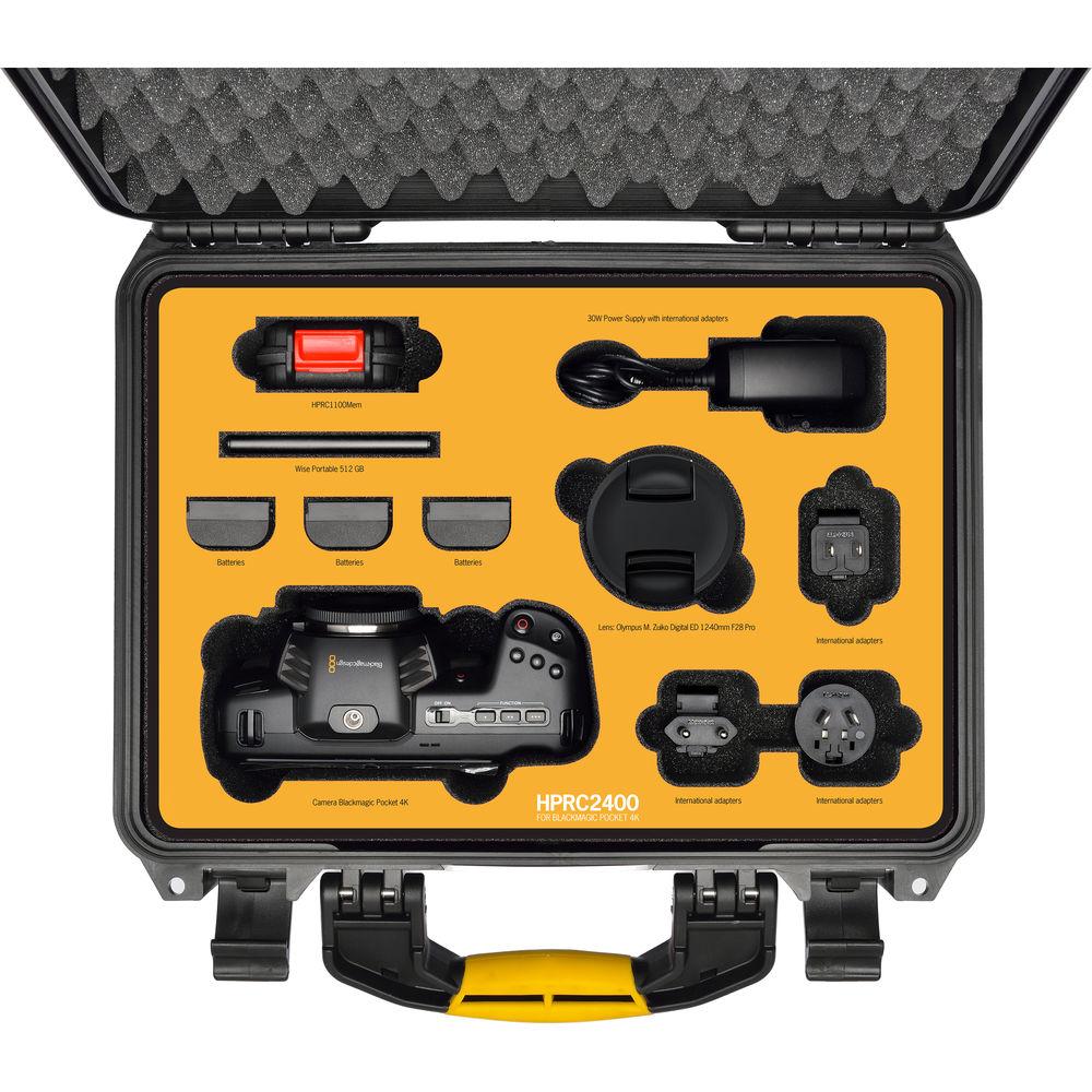 HPRC PKT2400-01 Case for Blackmagic Pocket 4K Camera