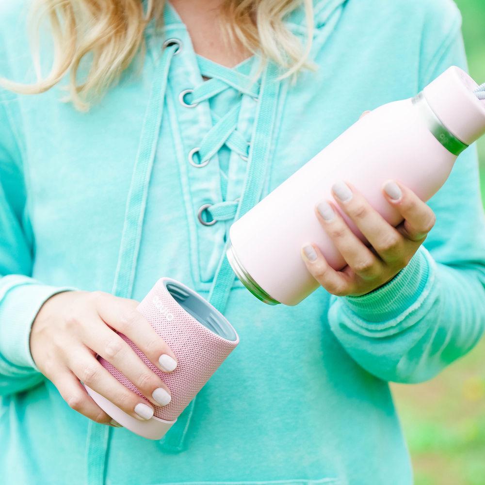 iHome Aquio 16oz Bottle with Bluetooth Waterproof Speaker